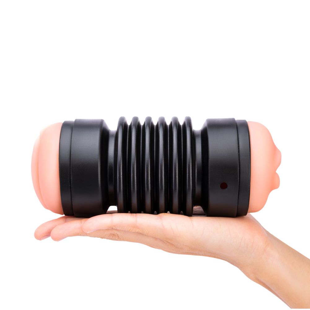 Luvdollz Ultra-Realistic Double-Entry Pussy & Blow Job Masturbator Cup at glastoy.com