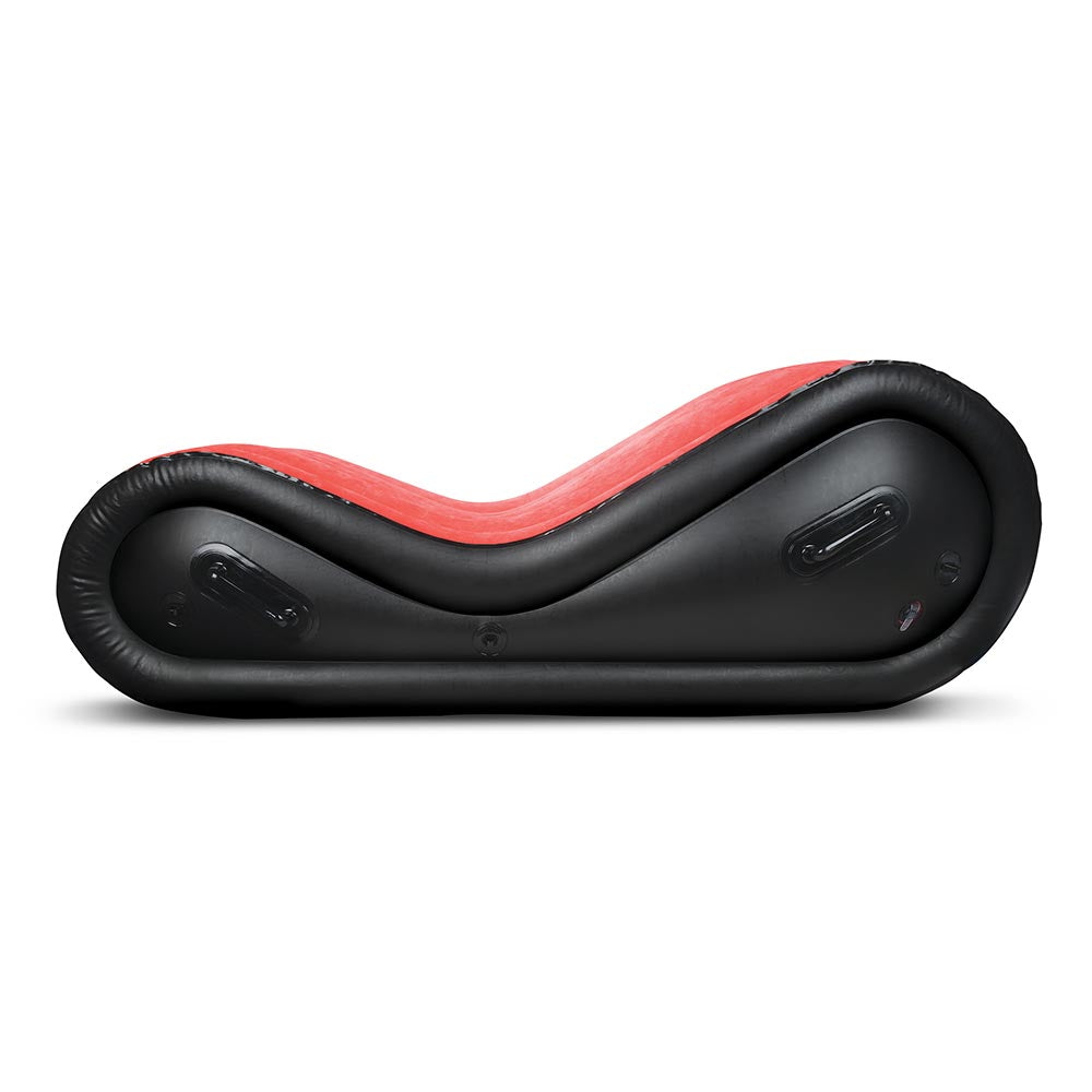 Side view of the inflatable sex sofa as part of the Lux Fetish 6-Piece Inflatable BDSM Sex Sofa Set