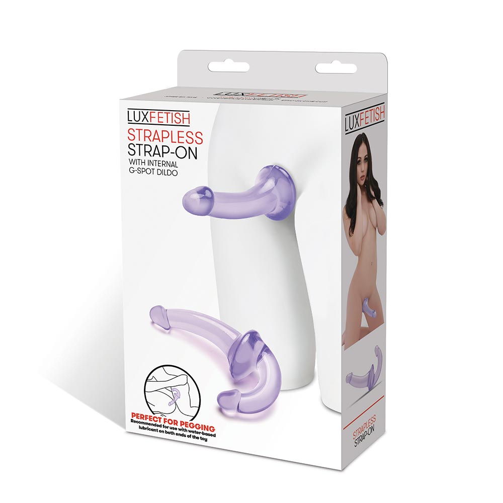Packaging of the Lux Fetish Strapless Strap-On