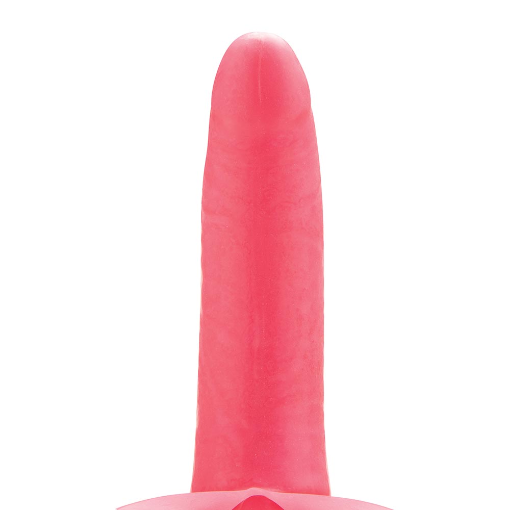 Vertical frontal view of the Lux Fetish The Original Facilitator in Pink Color